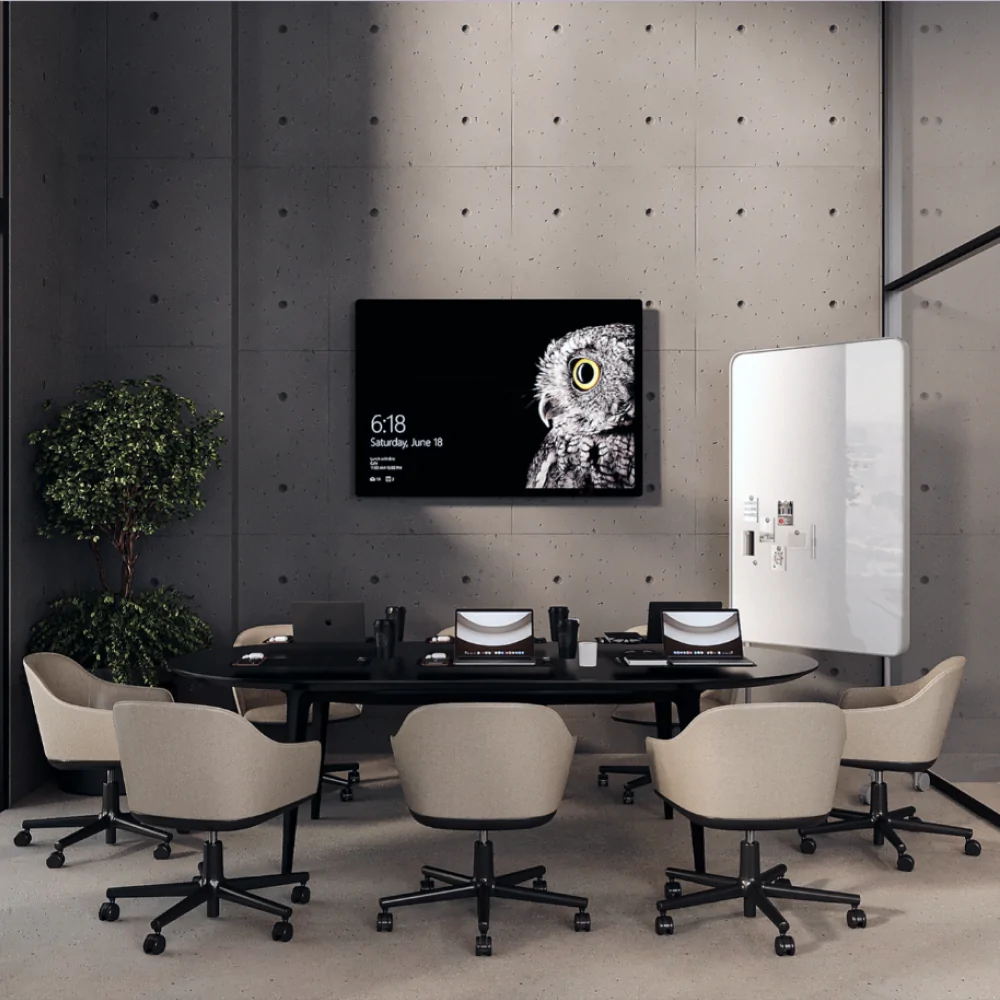 Інтер'єр офісу в сірому кольорі