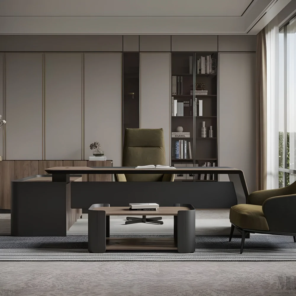 Сірий колір в інтер'єрі офісу