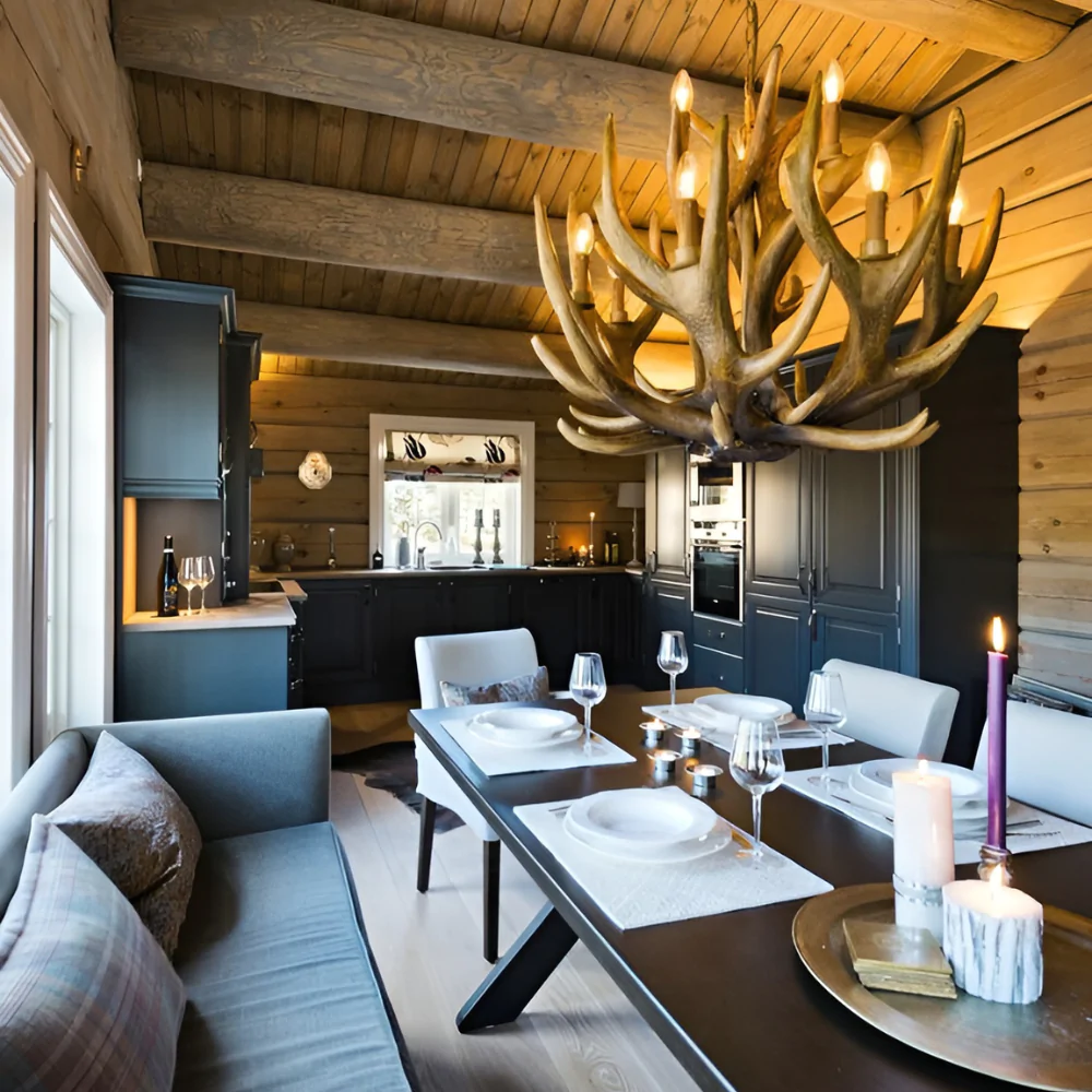 Дерев'яний будинок у затишному стилі шале