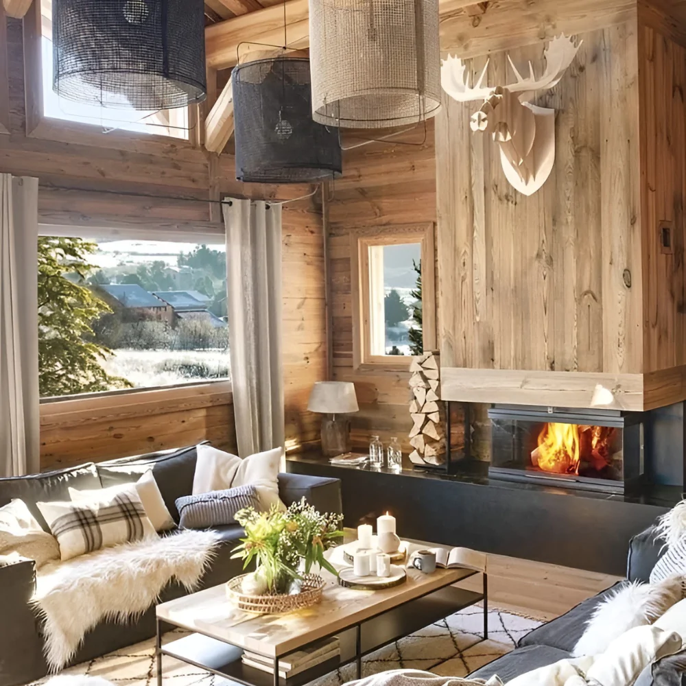 Стиль шале у дизайні заміського дерев'яного будинку