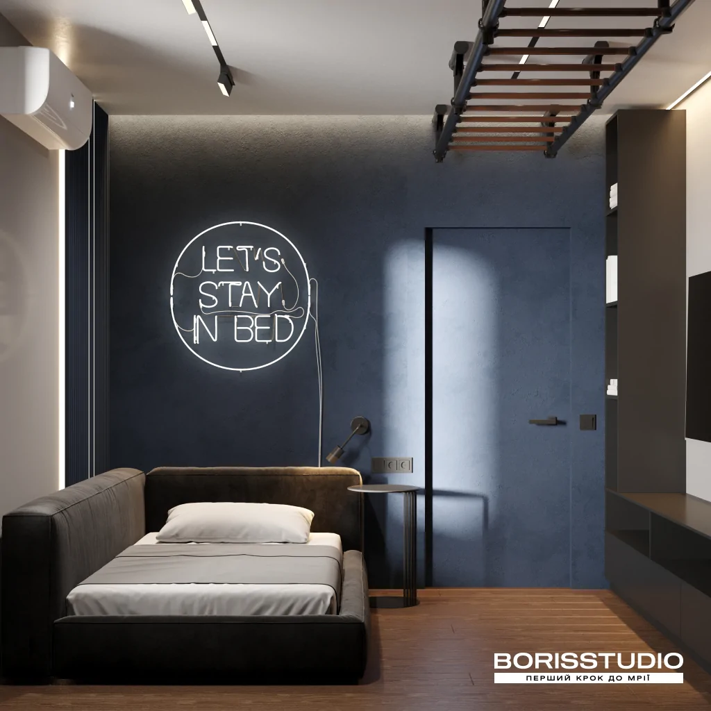 Синій колір у дизайні інтер'єру дитячої кімнати