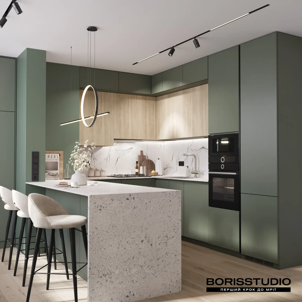 Дизайн кухни в скандинавском стиле