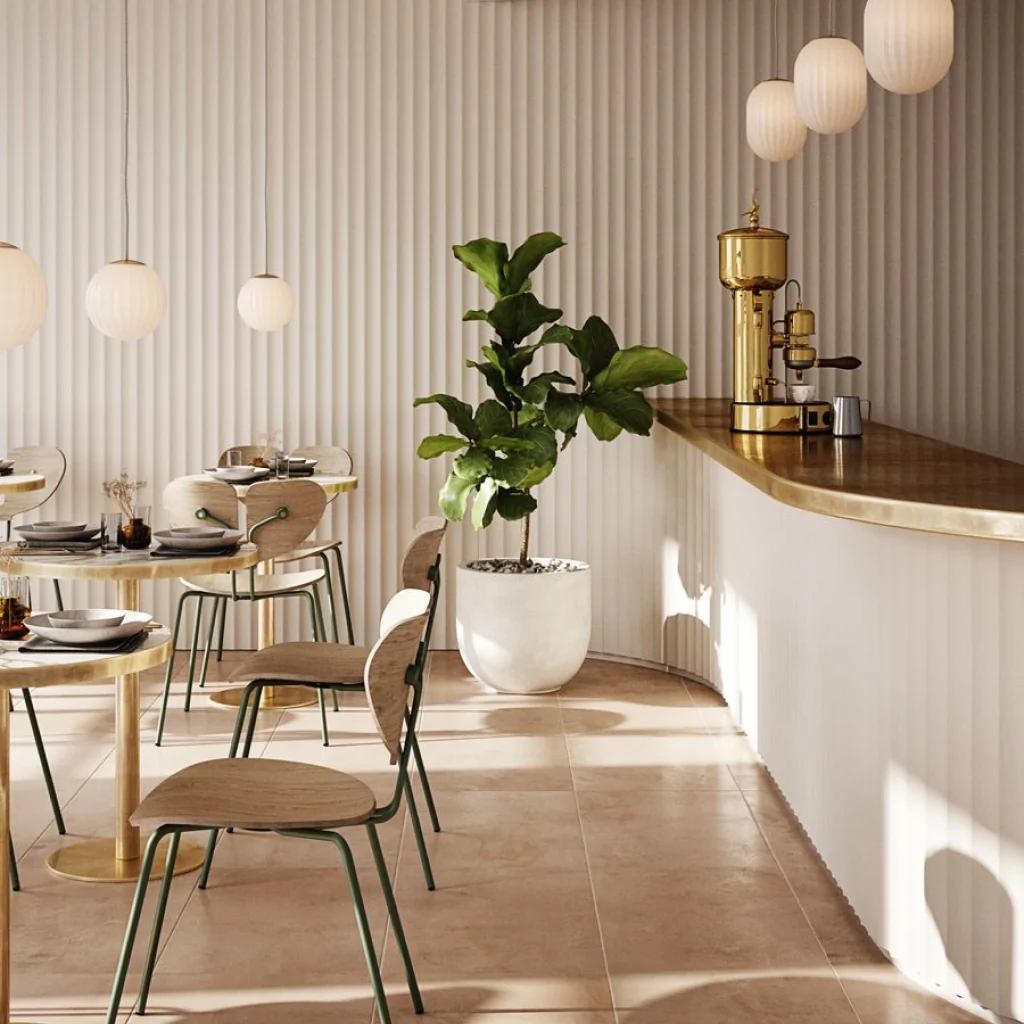 Дизайн-проект інтер'єру кафе у скандинавському стилі