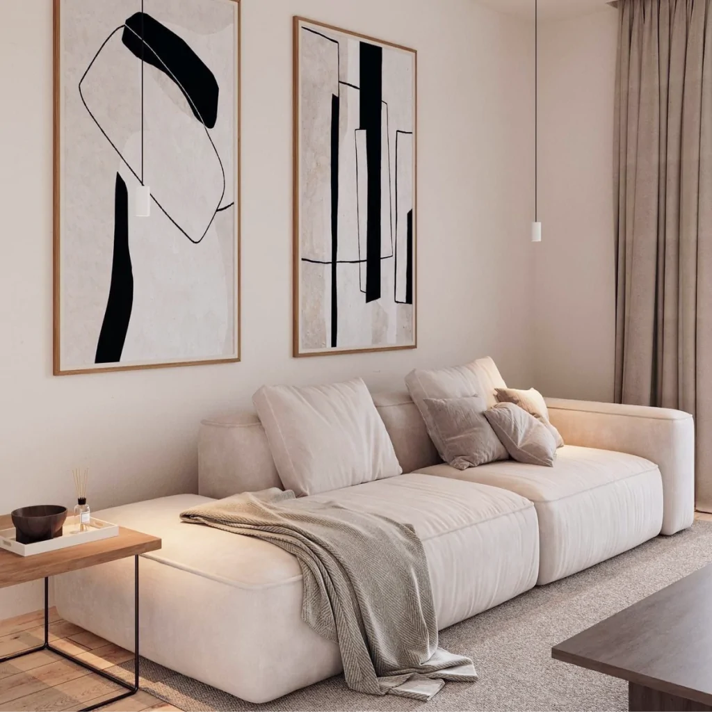 Дизайн-проект гостиной в скандинавском стиле