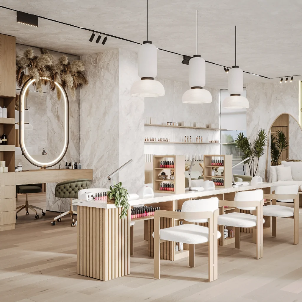 Дизайн салона красоты в скандинавском стиле