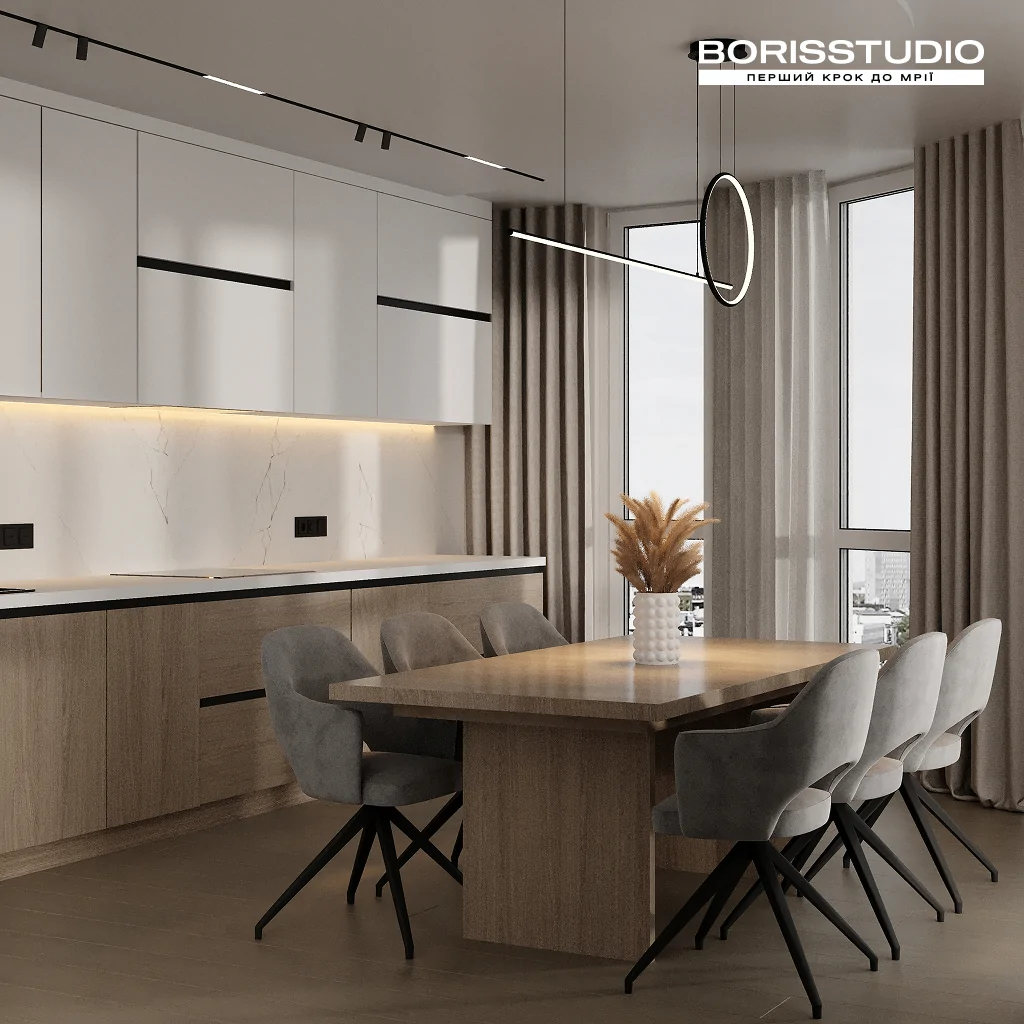 Сучасний стиль в інтер'єрі кухні