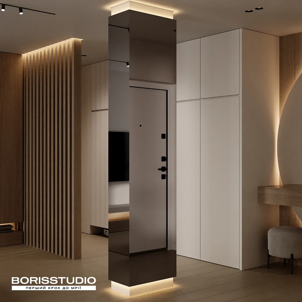 Сучасний стиль в інтер'єрі передпокою