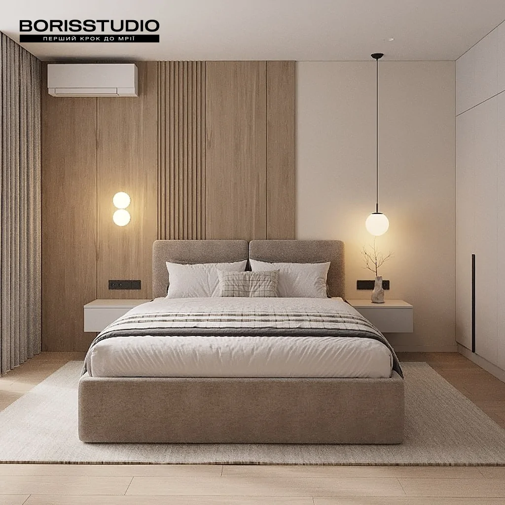 Сучасний стиль в інтер'єрі спальні
