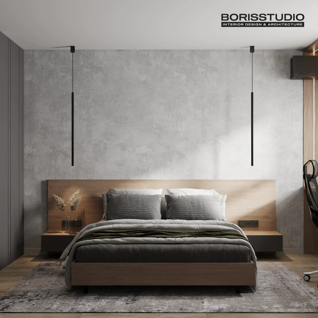 Дизайн-проєкт спальні в стилі мінімалізм