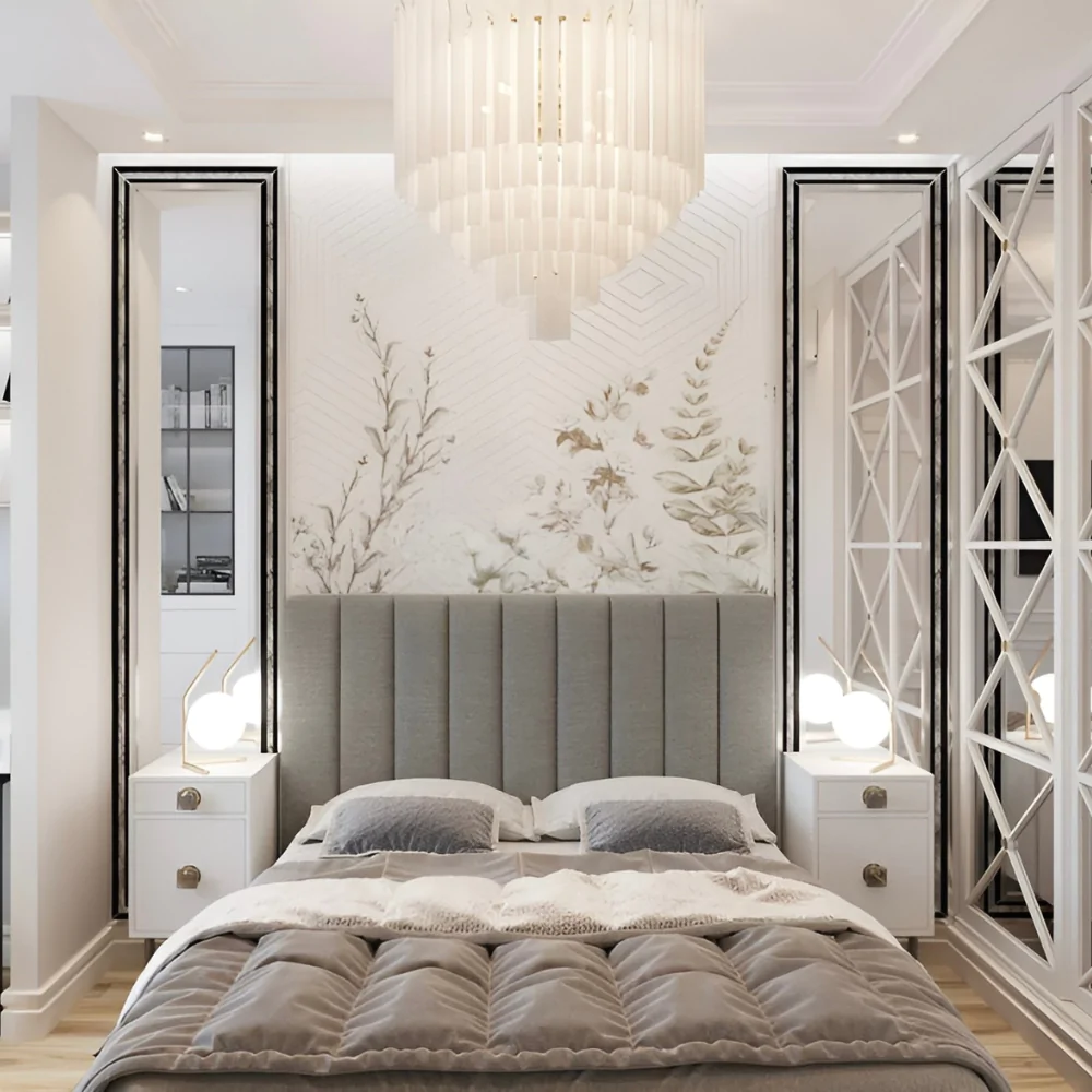 Спальня котеджу в стилі модерн