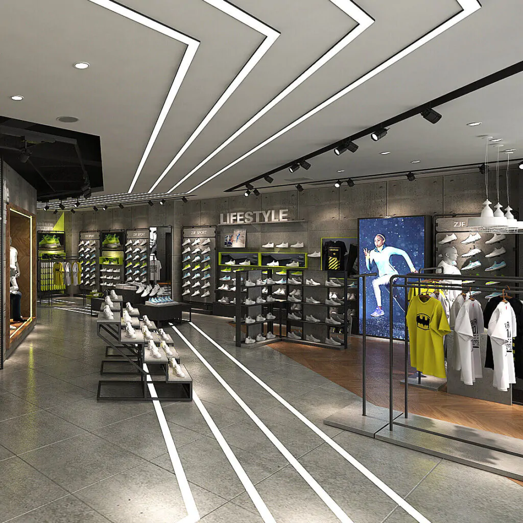 Дизайн інтер'єру магазину спортивних товарів №3