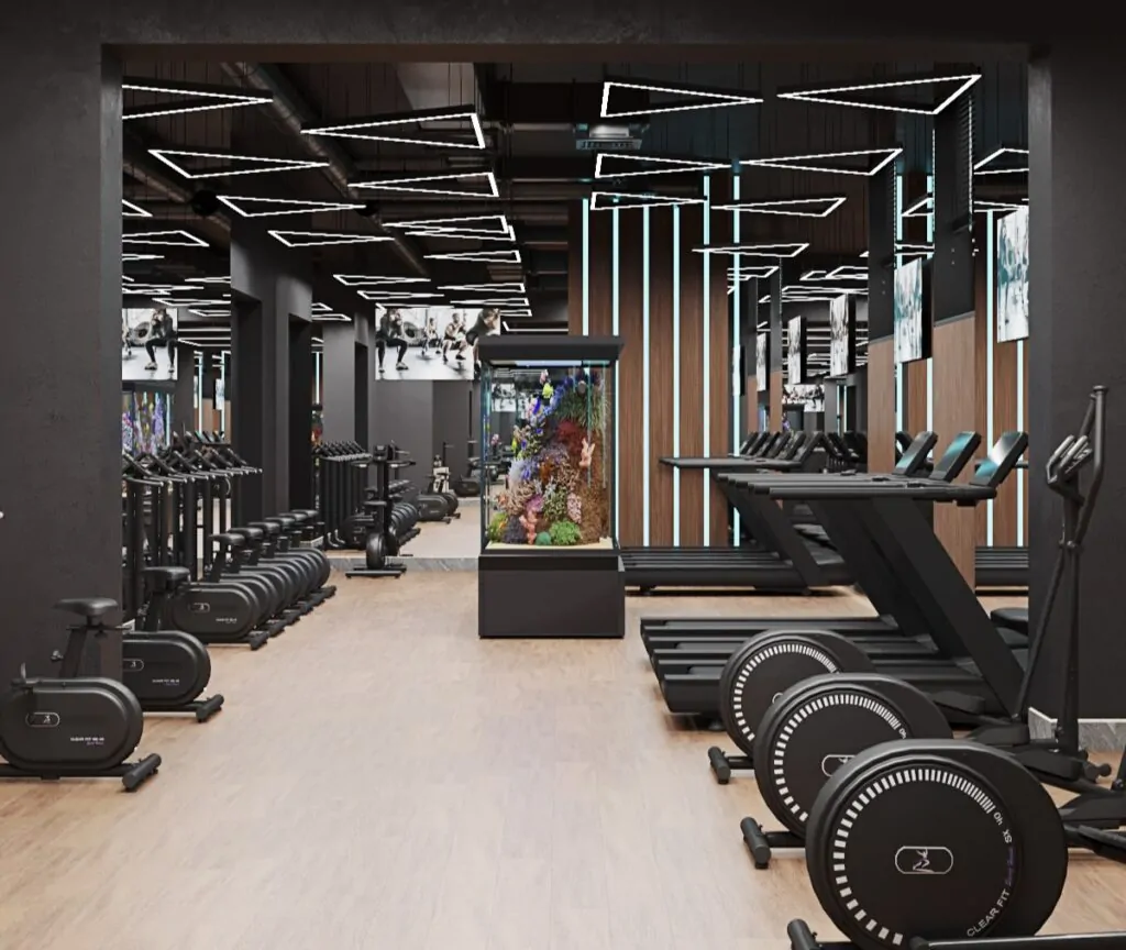 Дизайн спортзалу преміум-сегменту у ЖК “У-Квартал”
