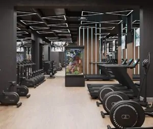 Дизайн спортзалу преміум-сегменту у ЖК “У-Квартал”