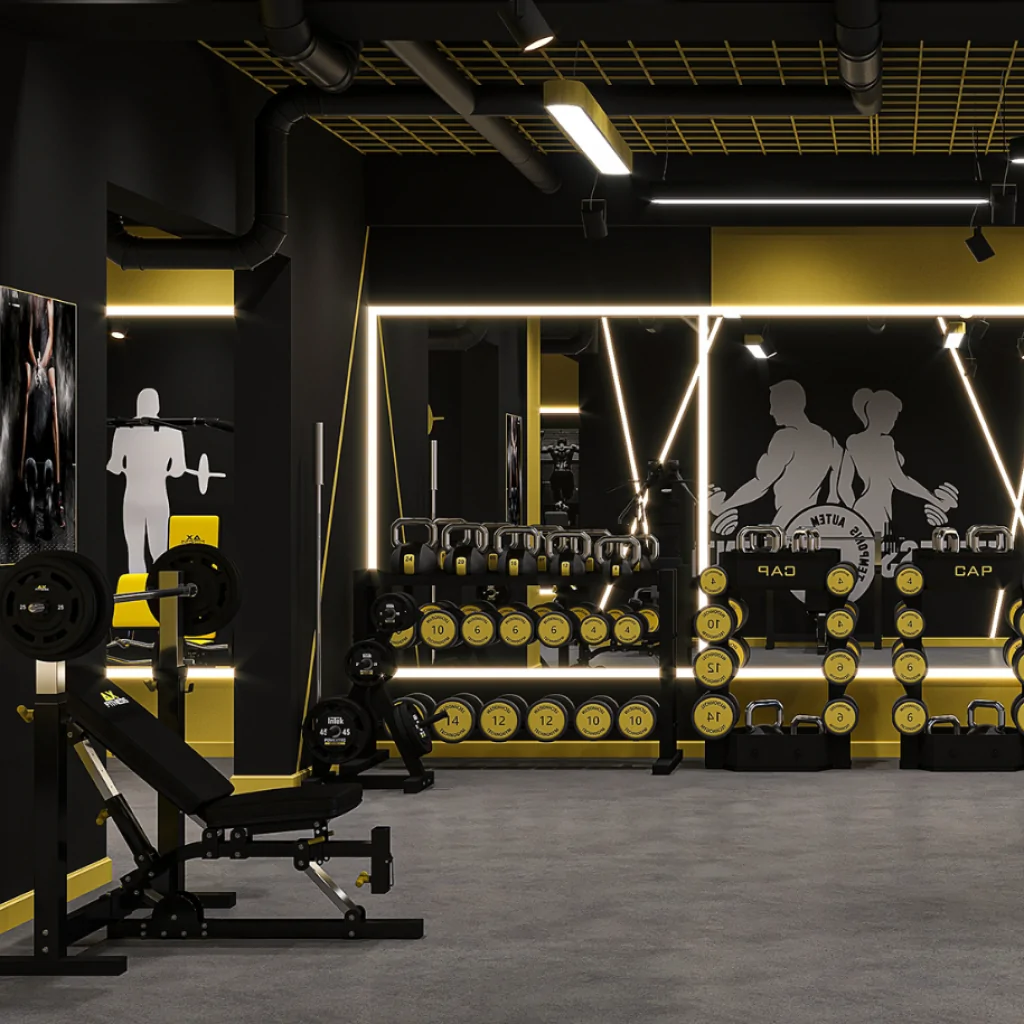 Декор у дизайні спортзалу у стилі лофт