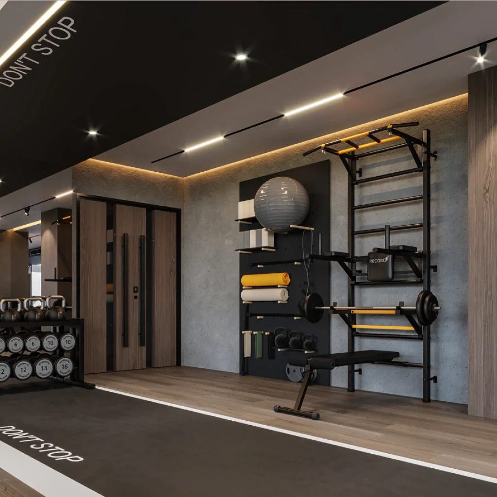 Дизайн-проект спортзалу у стилі лофт
