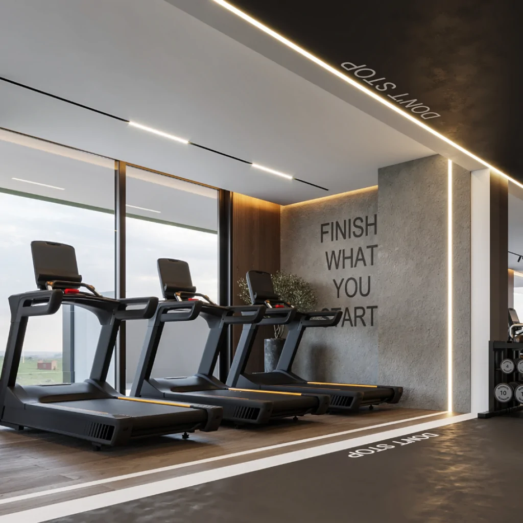 Лофт дизайн в інтер'єрі спортзалу