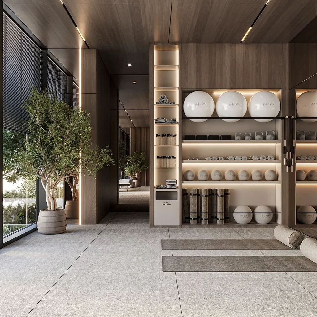 Дизайн спортзалу у стилі мінімалізм