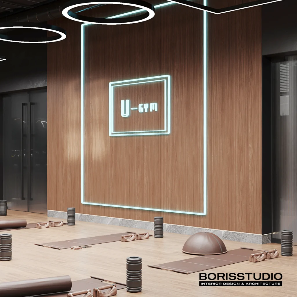 Освітлення спортзалу у стилі мінімалізм