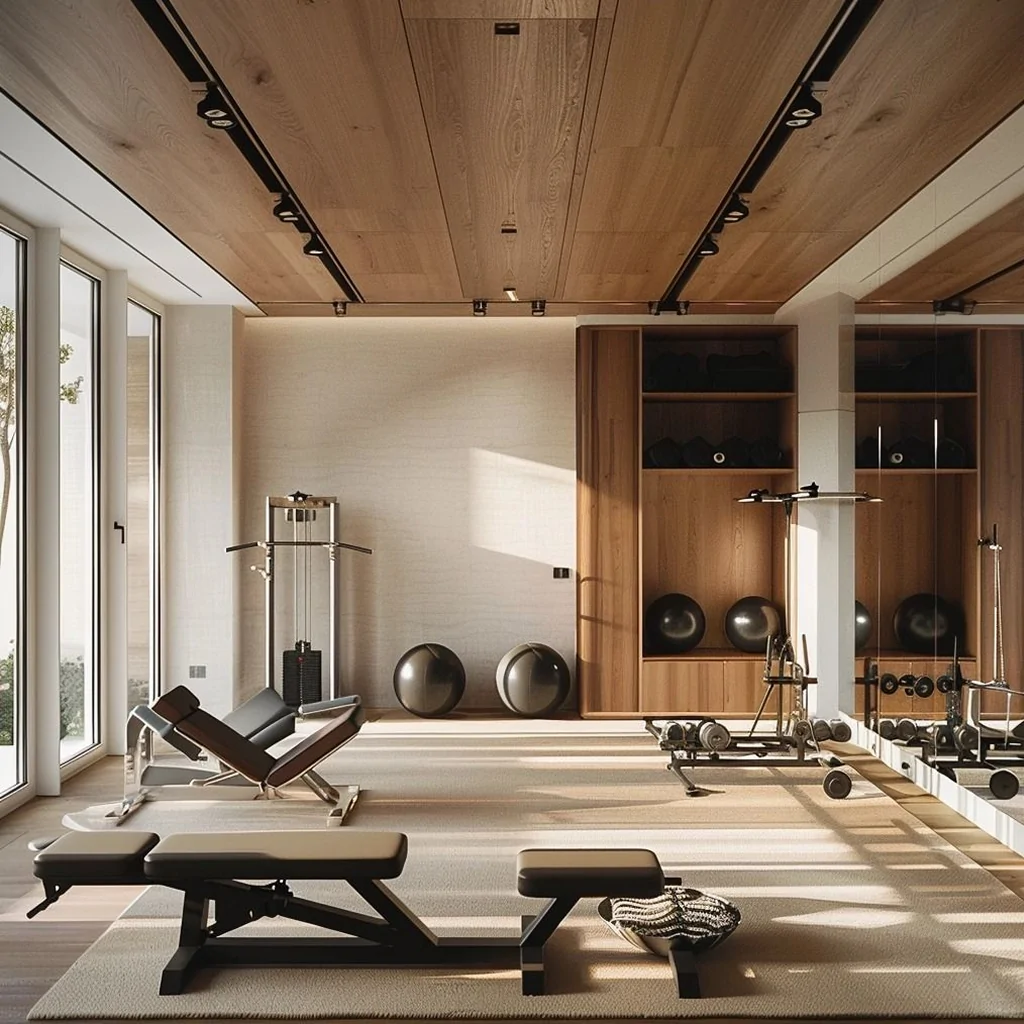 Мінімалізм у дизайні інтер'єру спортзалу