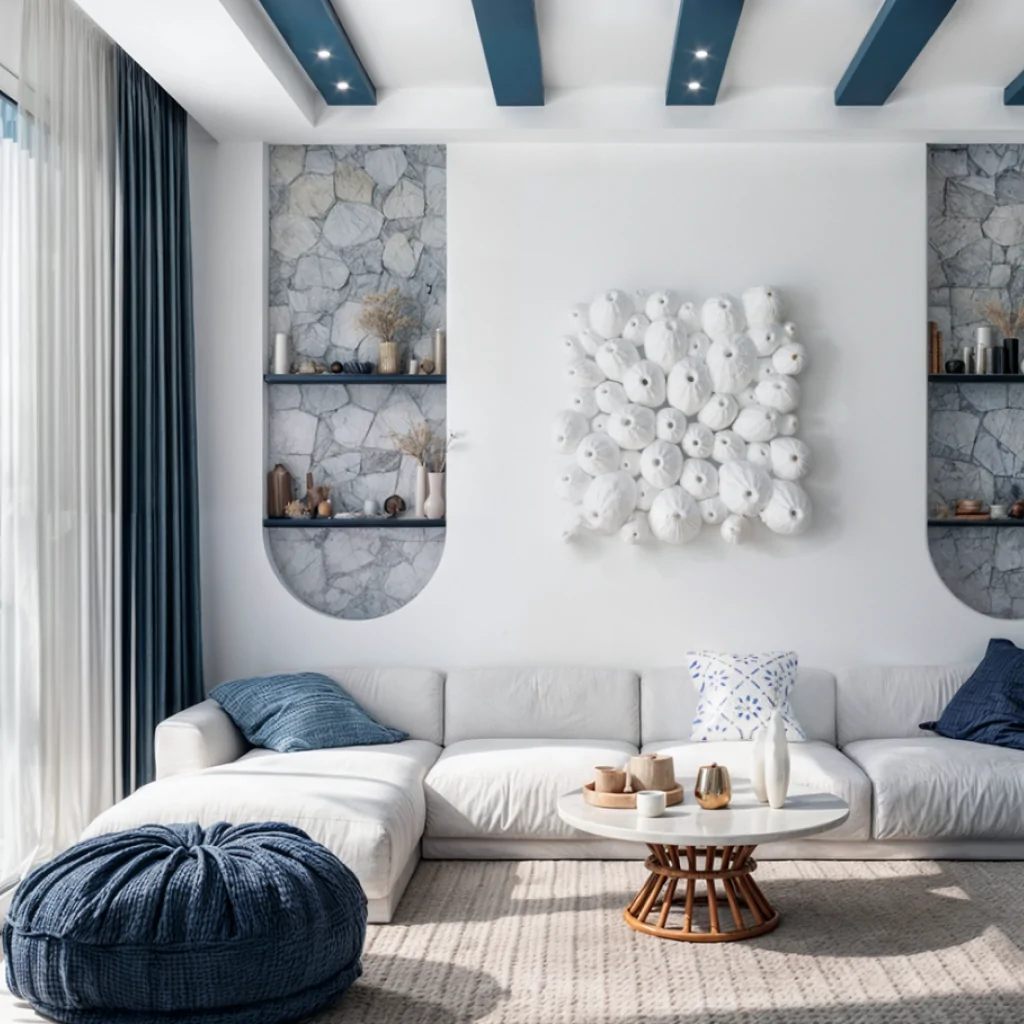 Дизайн интерьера гостиной в средиземноморском стиле