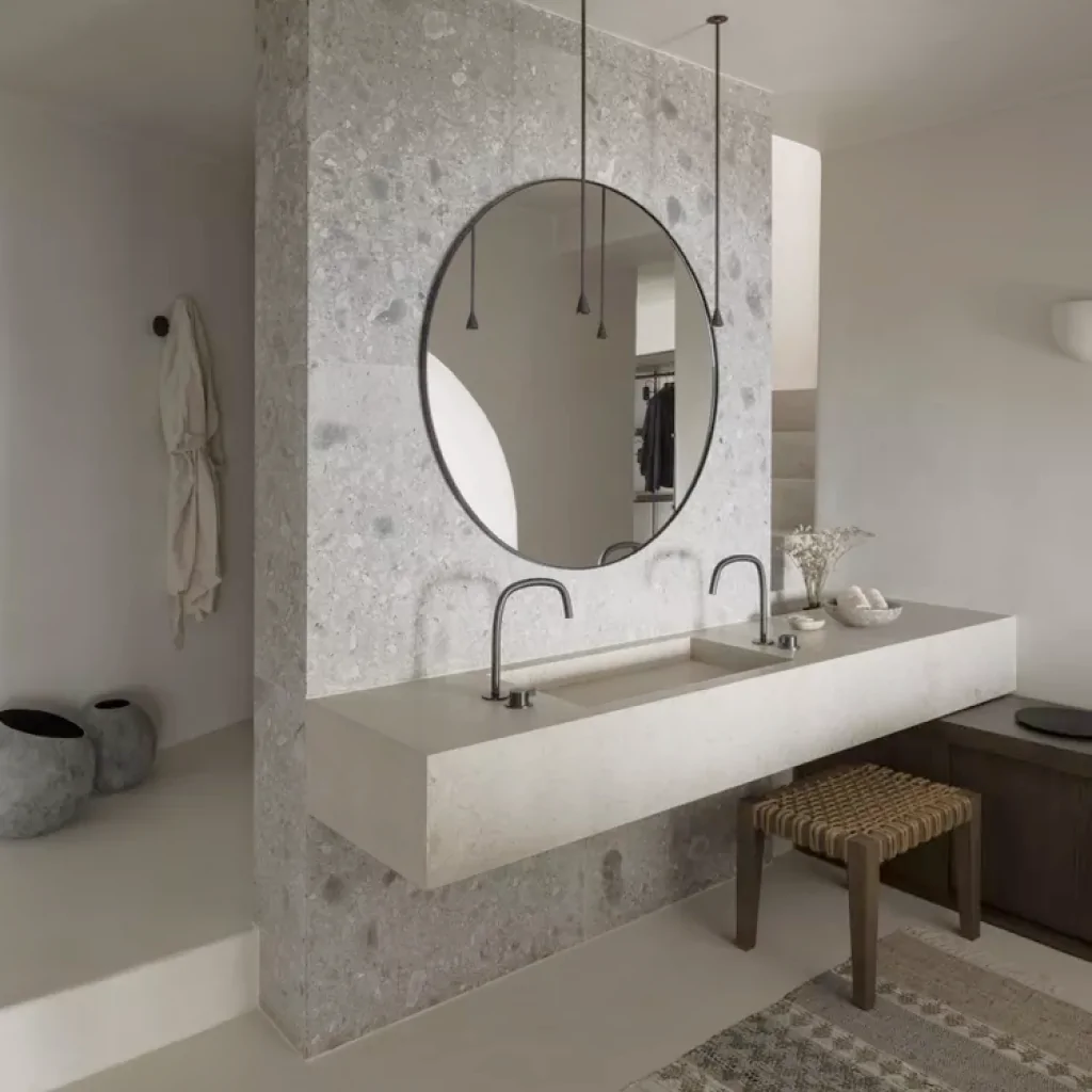 Дизайн интерьера ванной комнаты в средиземноморском стиле