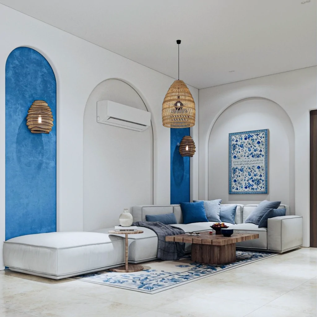 Дизайн-проект гостиной в средиземноморском стиле