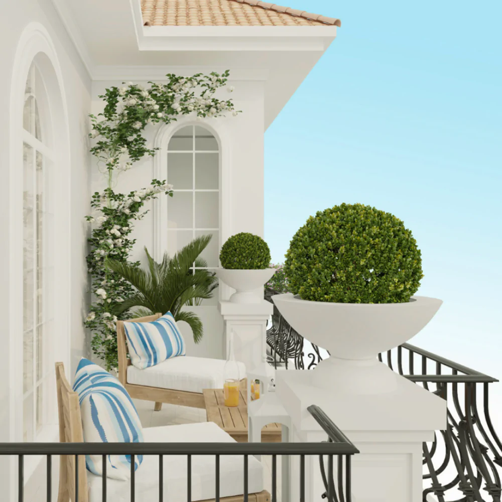 Дизайн-проект балкона виллы в средиземноморском стиле