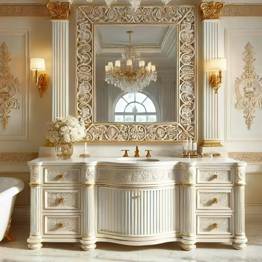 Стиль ампір в інтер'єрі ванної кімнати