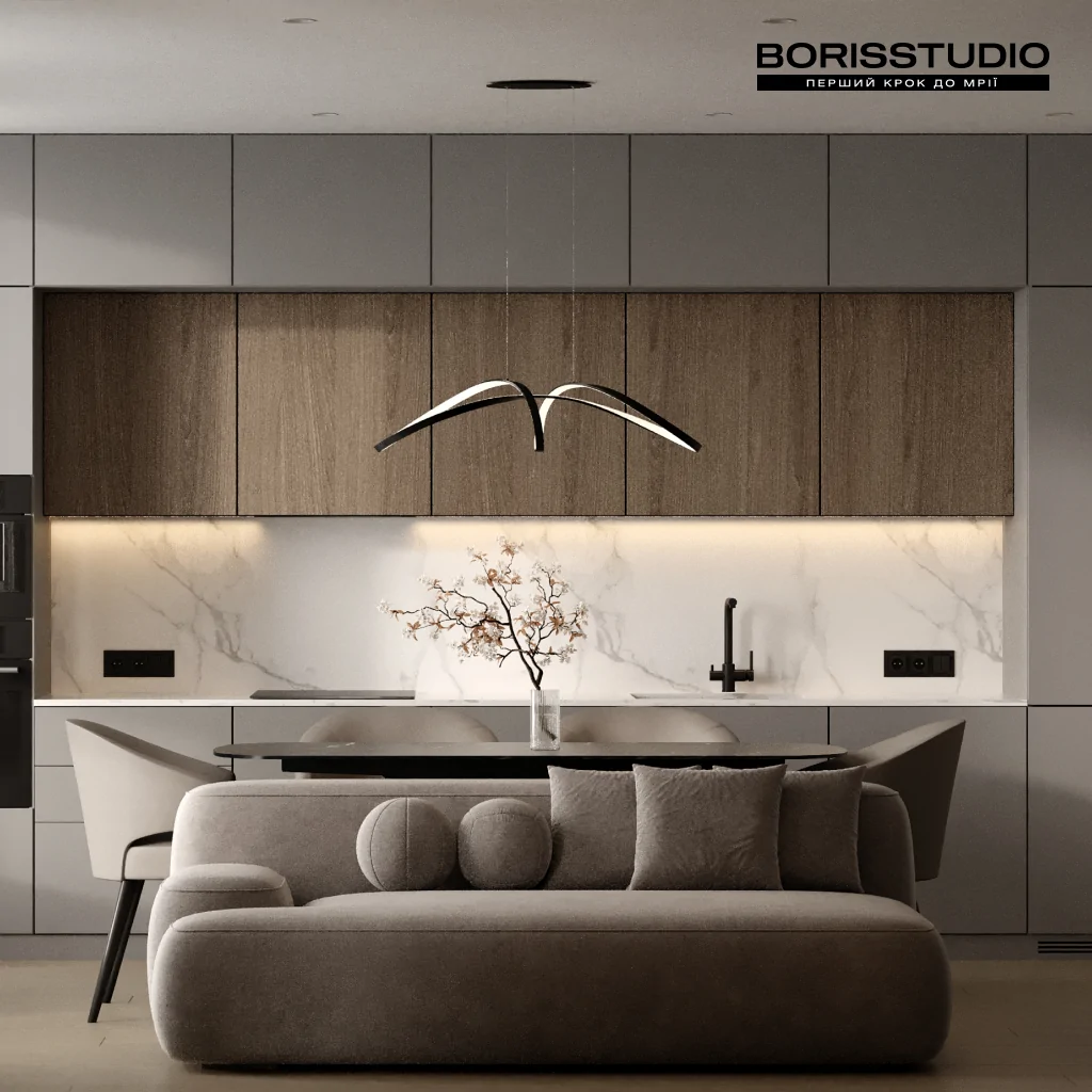 Мінімалізм в інтер'єрі вітальні