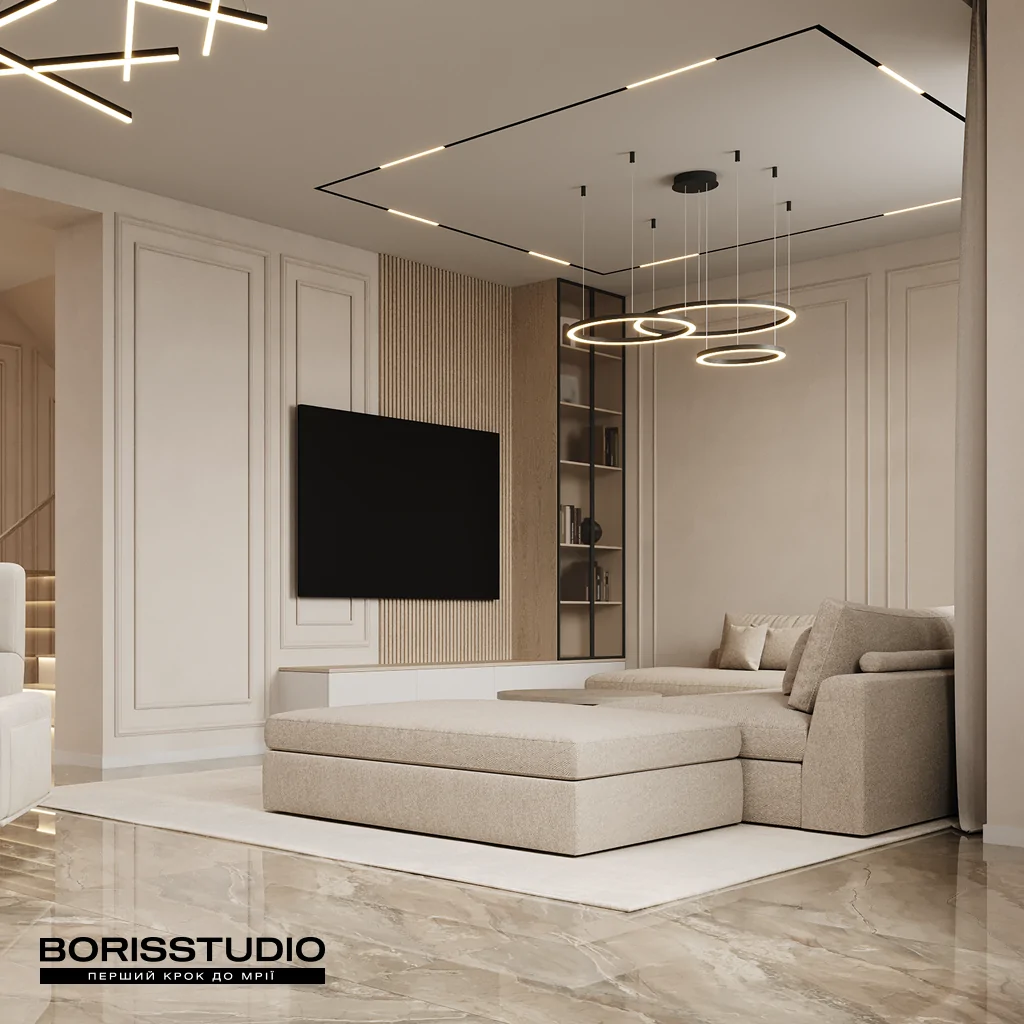 Дизайн-проект интерьера в стиле неоклассика