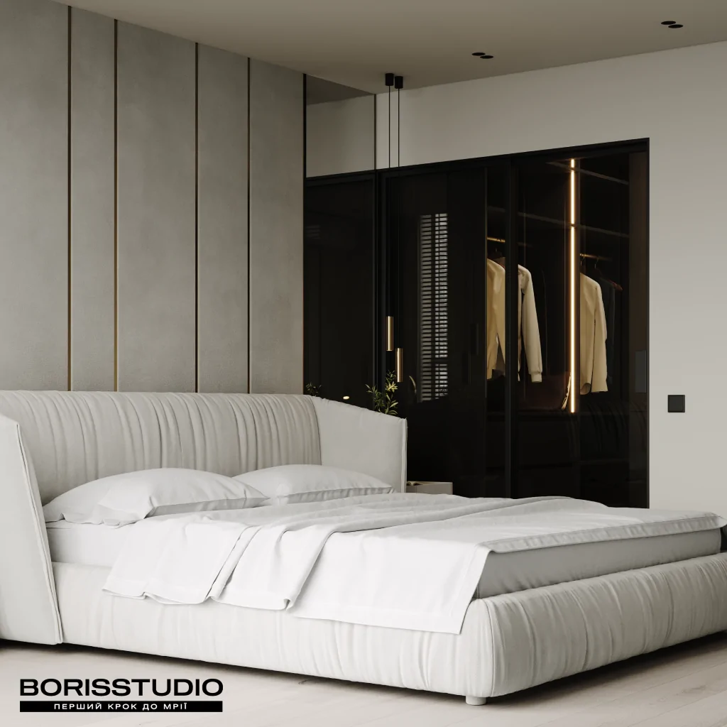 Дизайн спальни в стиле неоклассика от BORISSTUDIO