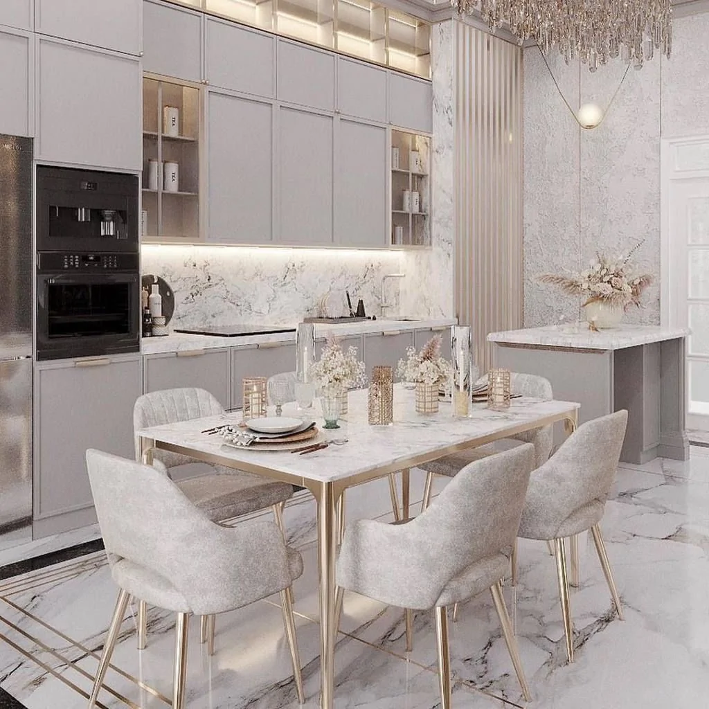 Дизайн кухни в стиле неоклассика от BORISSTUDIO