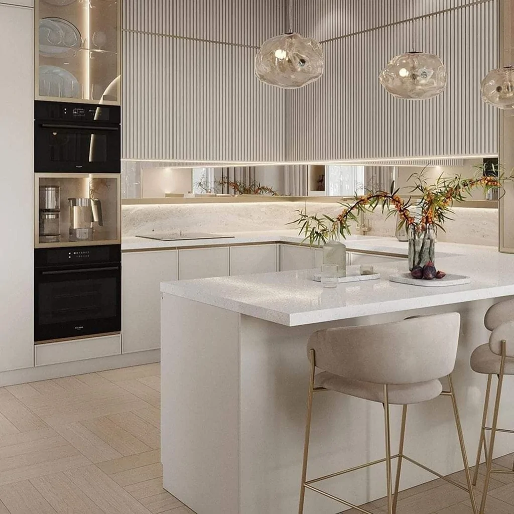 Интерьер кухни в стиле неоклассика от BORISSTUDIO