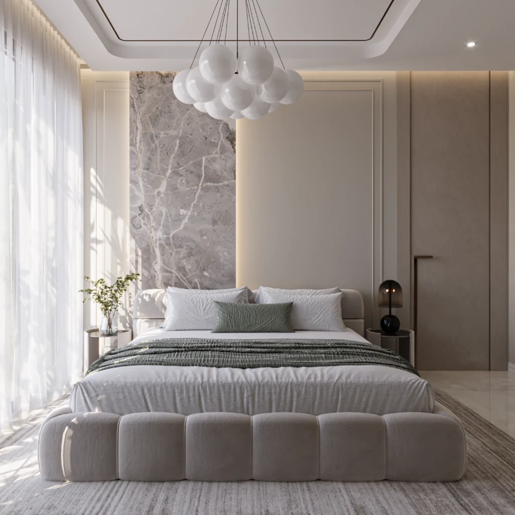 Дизайн-проект спальни в стиле неоклассика от BORISSTUDIO