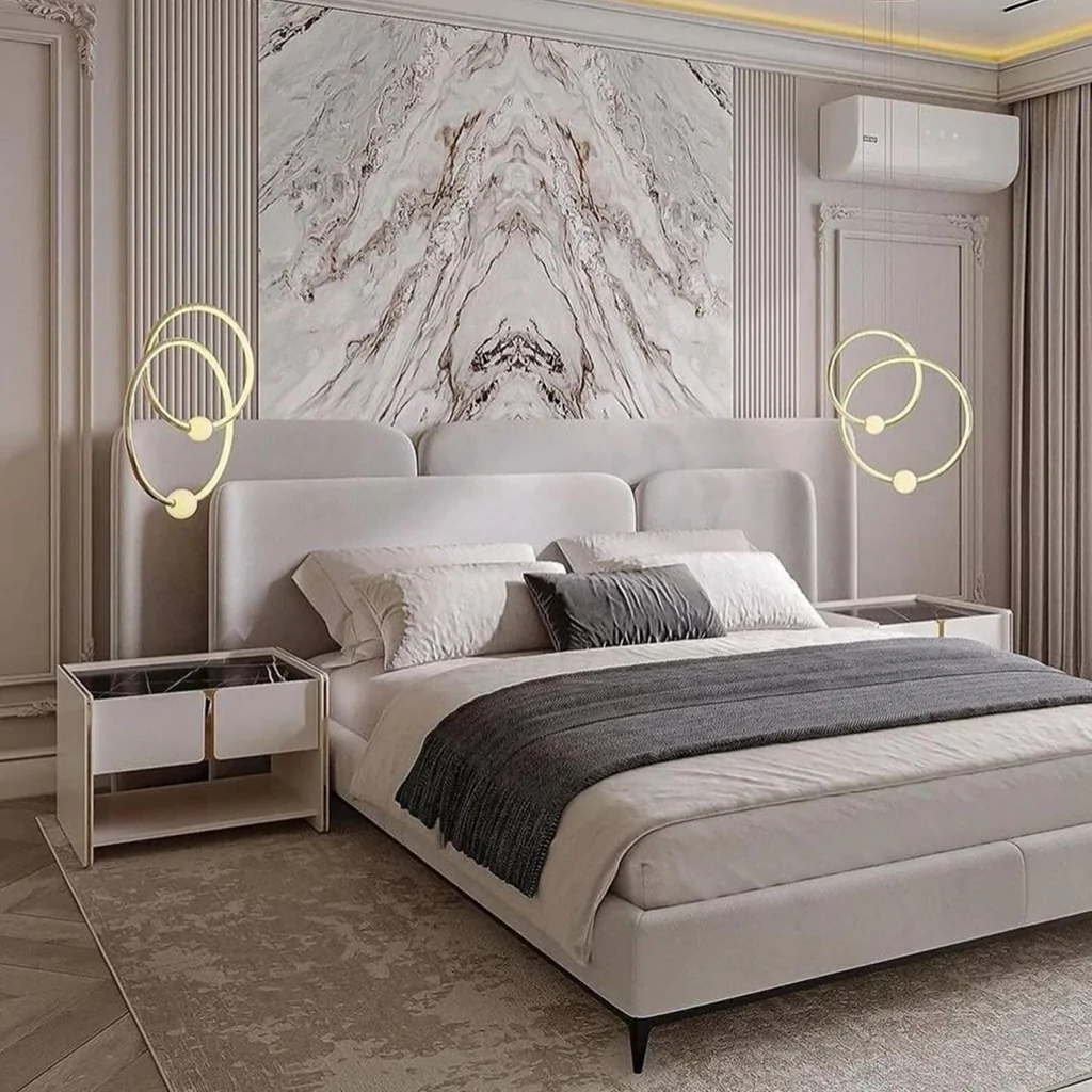 Интерьер спальни в стиле неоклассика от BORISSTUDIO