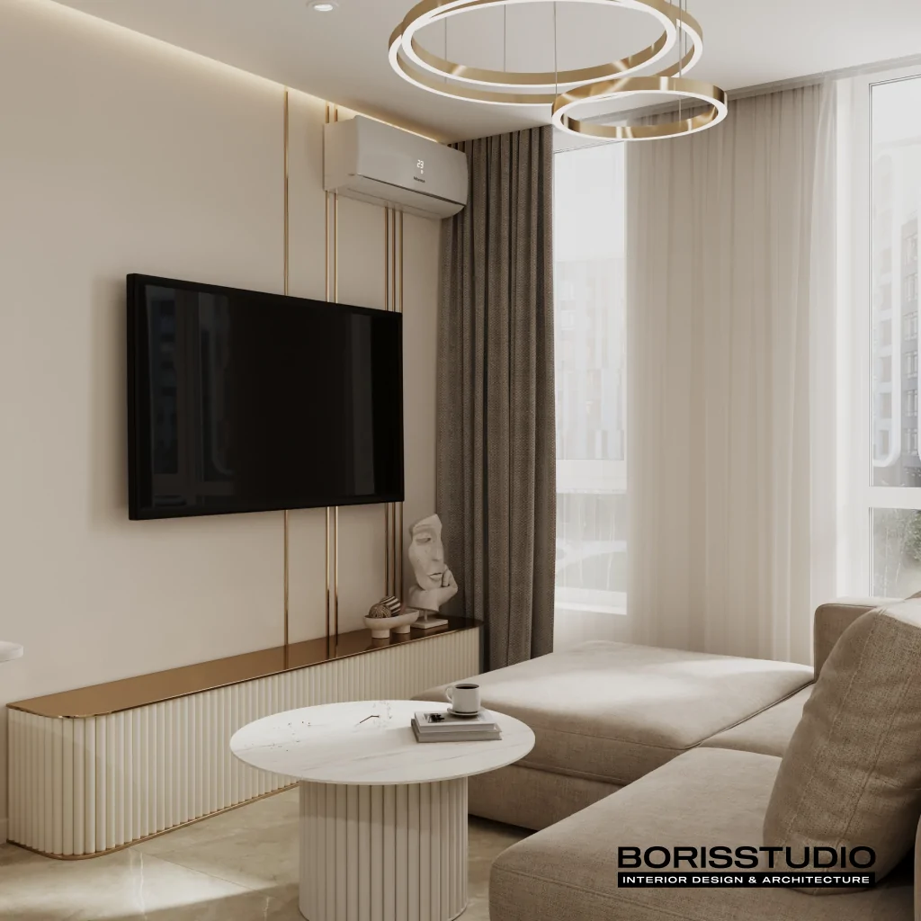 Дизайн-проект интерьера в стиле неоклассика