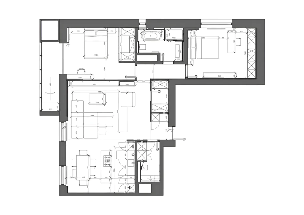 Квартира з кутовим плануванням