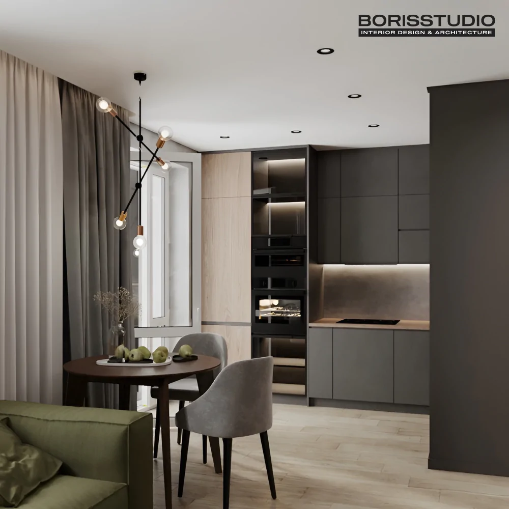 Кутова кухня в інтер'єрі квартири