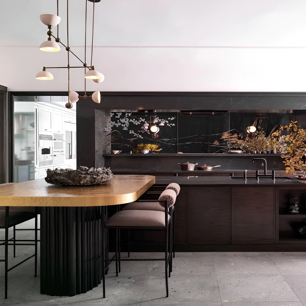 застосування кольору венге в дизайні кухні