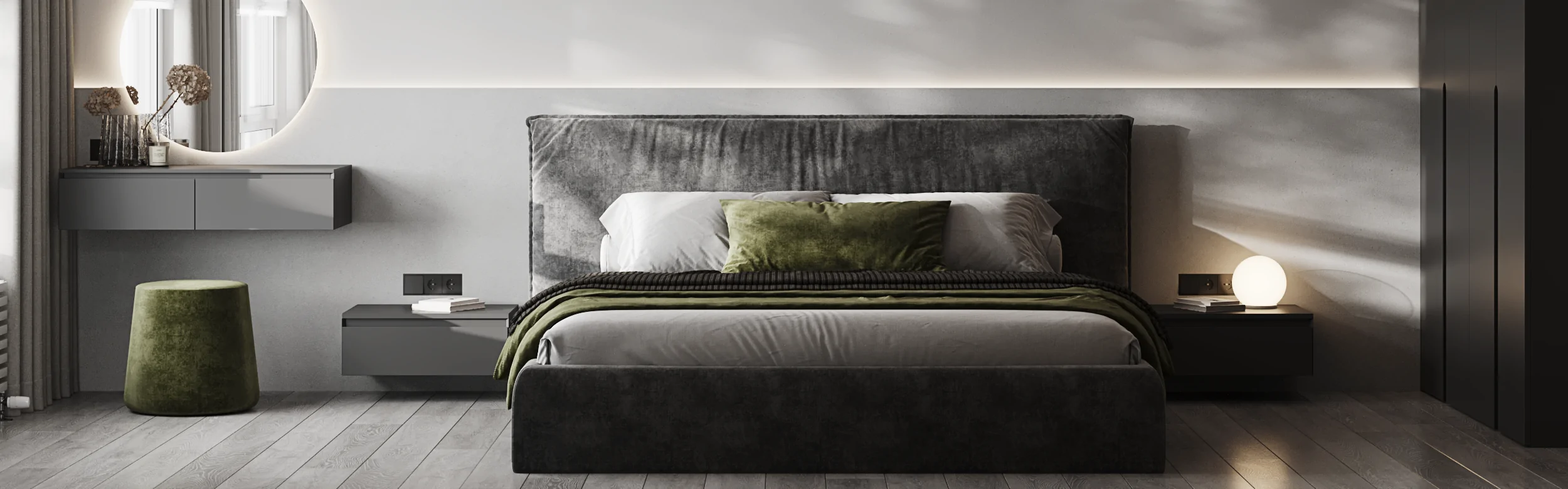 Сочетания зеленого цвета в интерьере