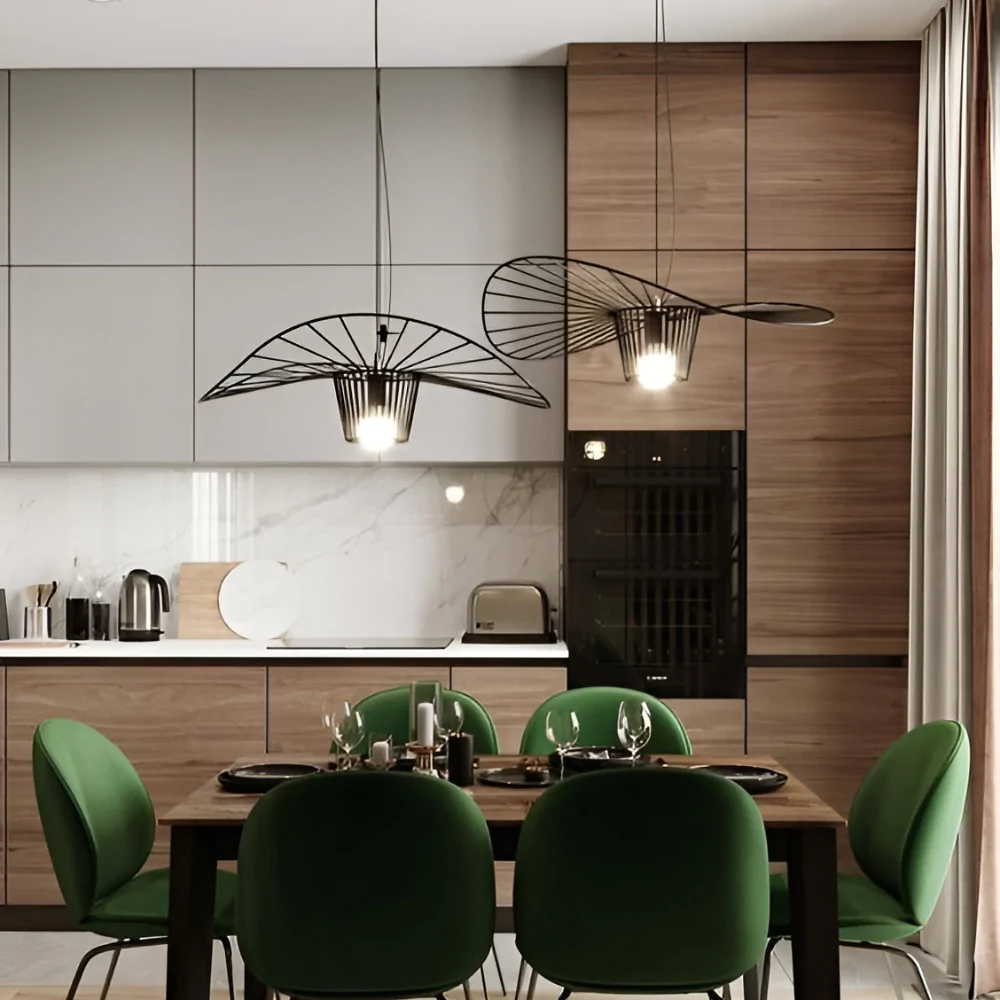 Дизайн-проєкт зелено -коричневої кухні