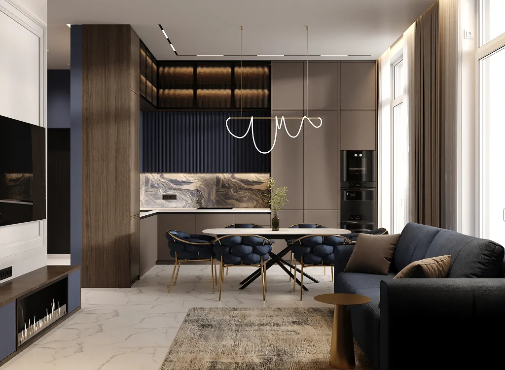 Дизайн-проєкт двокімнатної квартири у ЖК “Фелічіта”