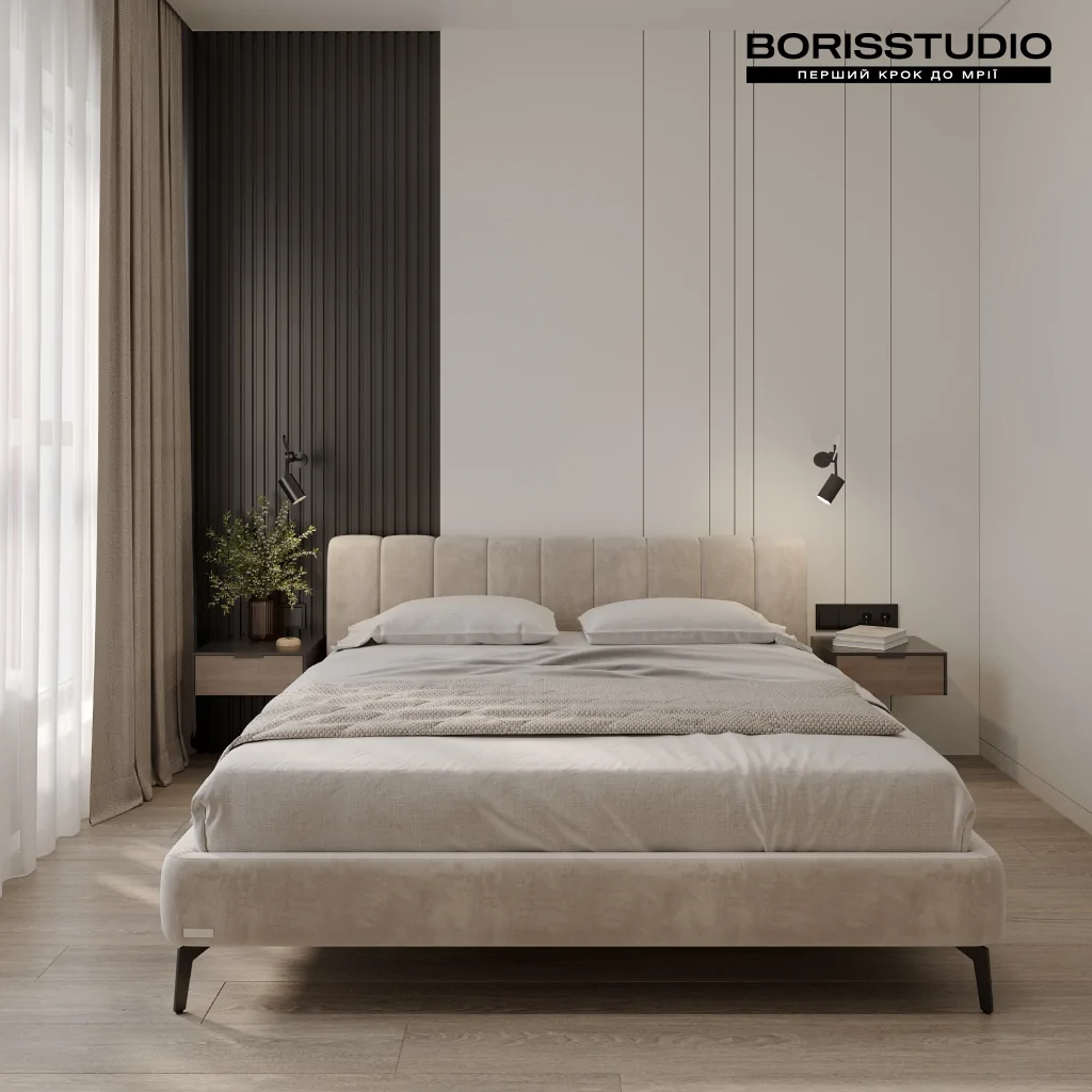 Дизайн інтер’єру спальні у стилі мінімалізм